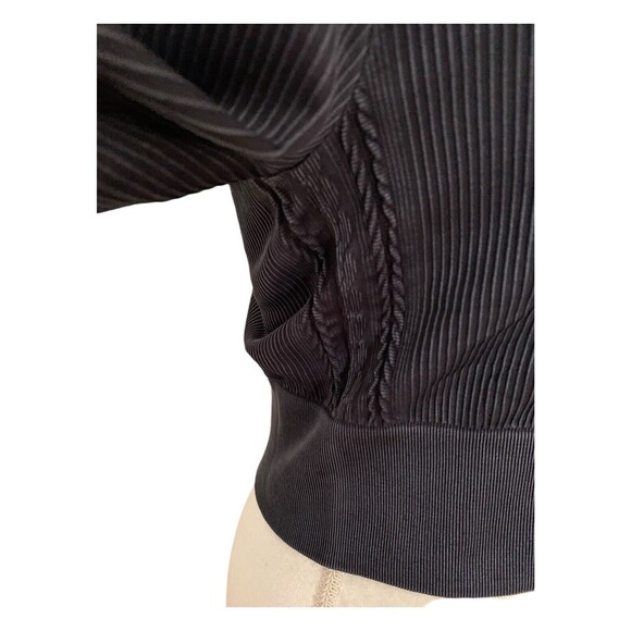 New! OFFLINE By Aerie Big Chill Seamless Square Neck Cropped Top Black Sz XL - Picture 3 of 15